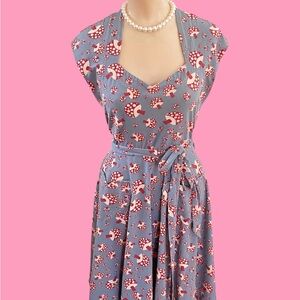 Effies Heart Mushroom Print Dress sz Large
